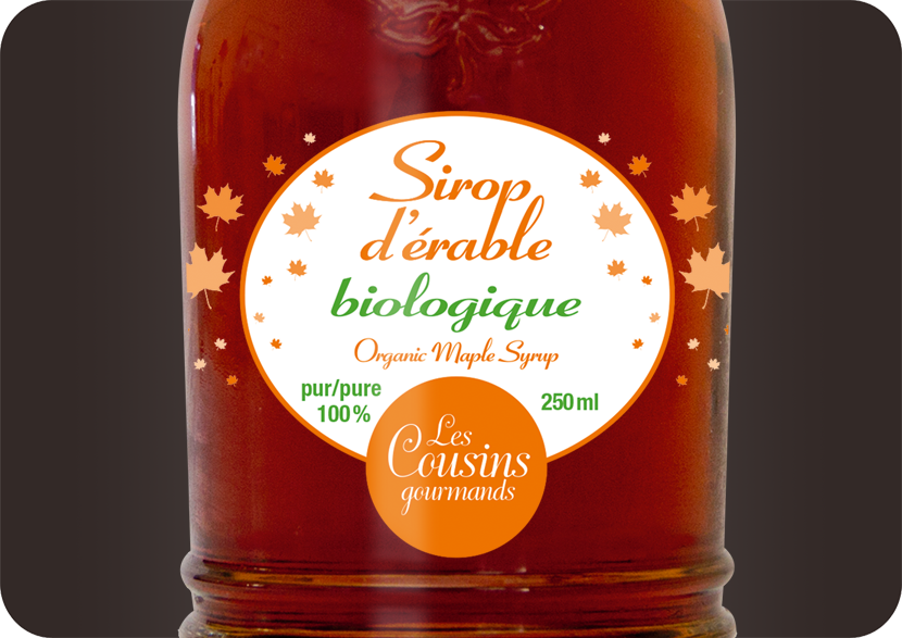 Packagings Beurre d'érable bio Les Cousins Gourmands