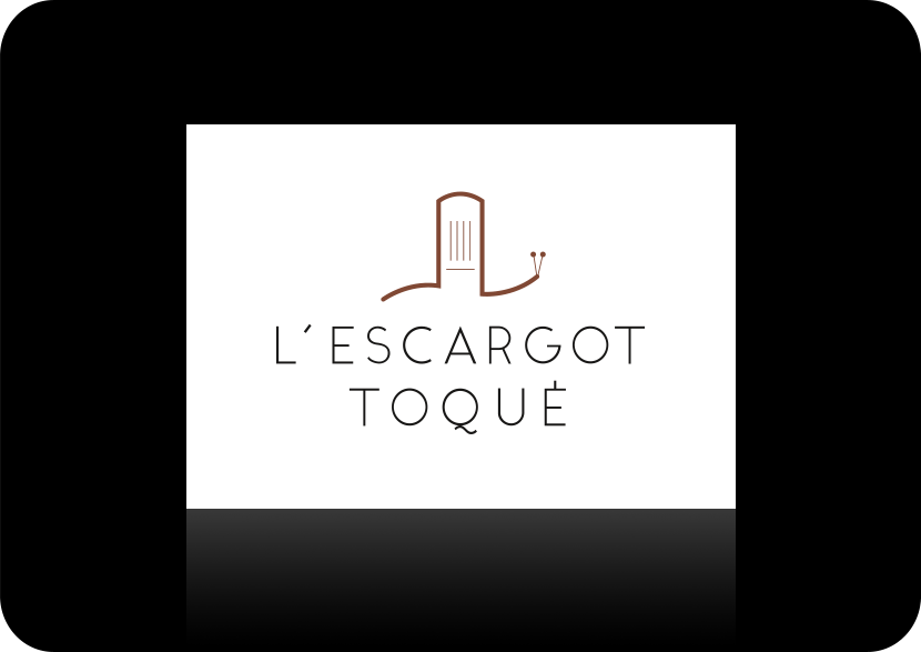 logotype, chef à domicile “l'Escargot Toqué”